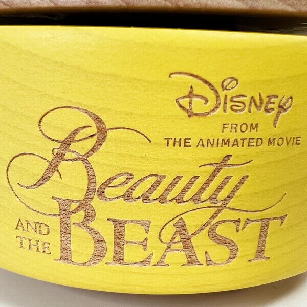 Disney Princess Beauty and the Beast Mechanical Music Box Wooden Japan Limited