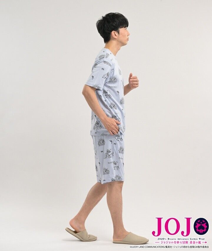 JoJo's Bizarre Adventure Pt.5 Risotto Nero Pajamas T-shirt Short Pants Set L