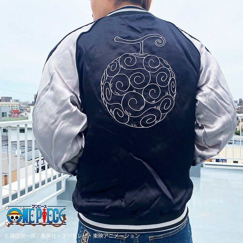 ONE PIECE Monkey D Luffy Gear 6 Satin Jacket Emberoidery Reversible Sukajan XL