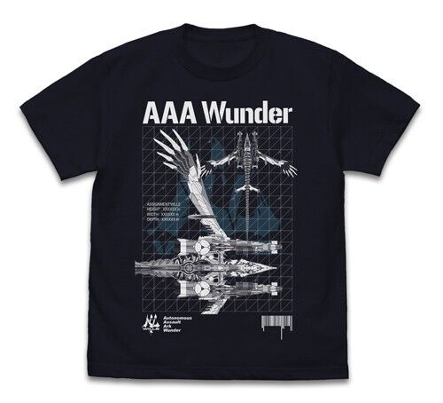 Evangelion WILLE AAA Wunder T-shirt Dark Navy L Size Unisex Japan Limited