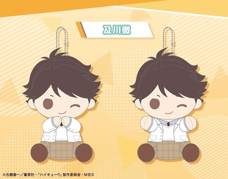 Haikyuu!! Haikyu Toru Oikawa Pitanui Snuggle Plush w/ Ballchain Japan Limited