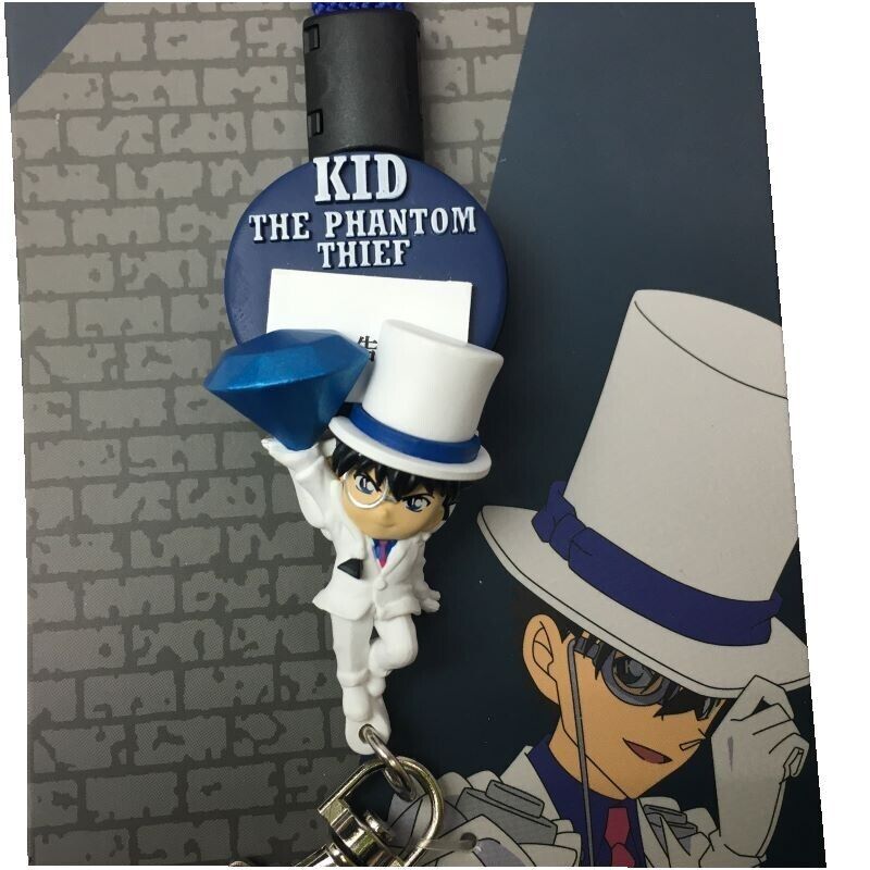 Detective Conan Phantom Thief Kaitou Kid Reel Carabiner Key Ring Japan Limited