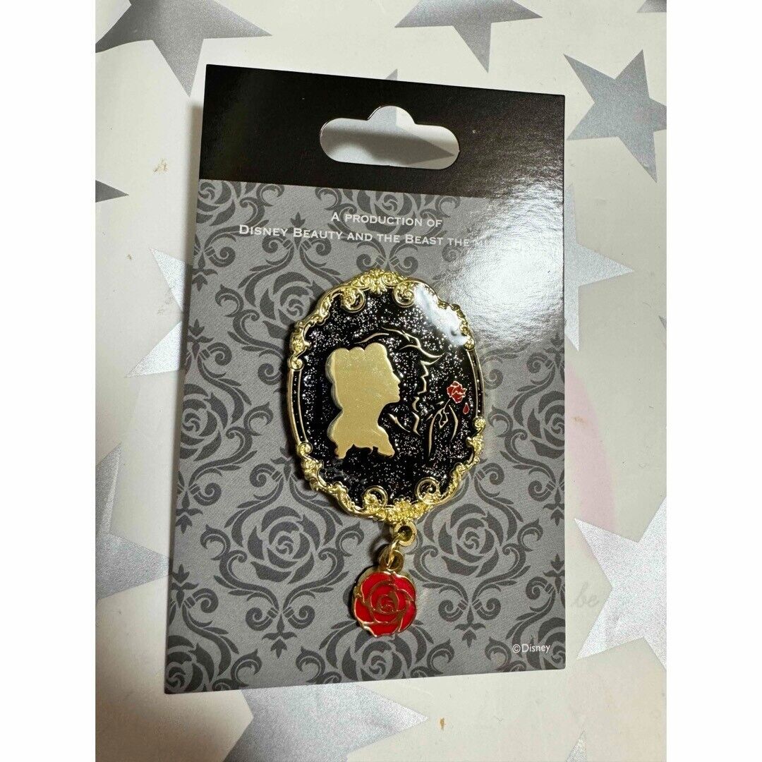 Broadway Musical Disney Beauty and the Beast Lapel Pins Black Gold Japan Shiki