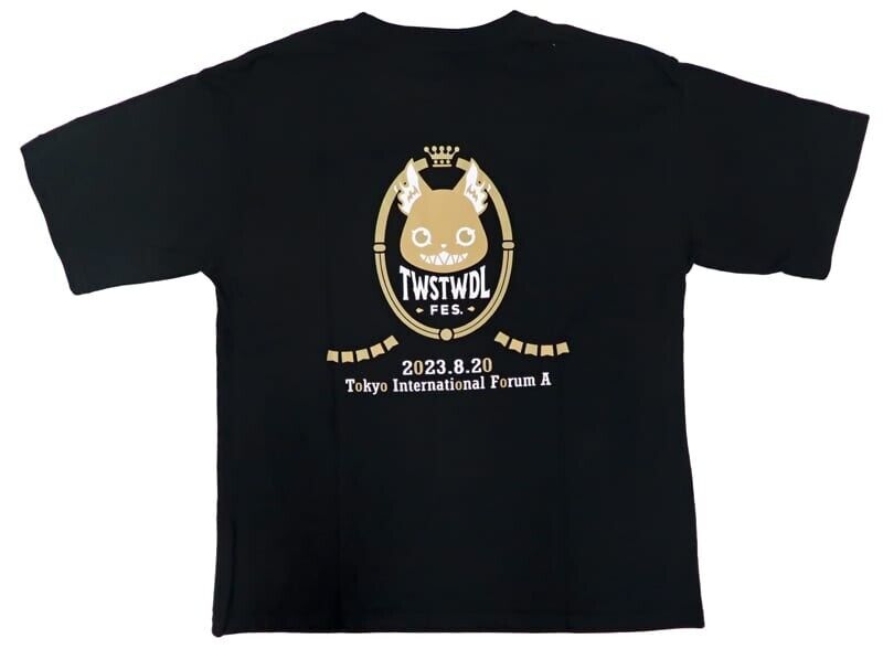 Disney Twisted Wonderland Fes 2023 Ignihyde Big Silhouette Design T-shirt Black