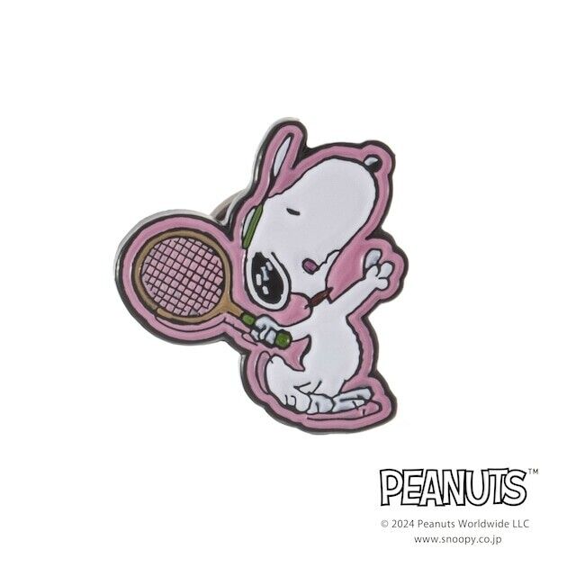 Peanuts Snoopy TENNIS Lapel Pins Brooch Japan Limited