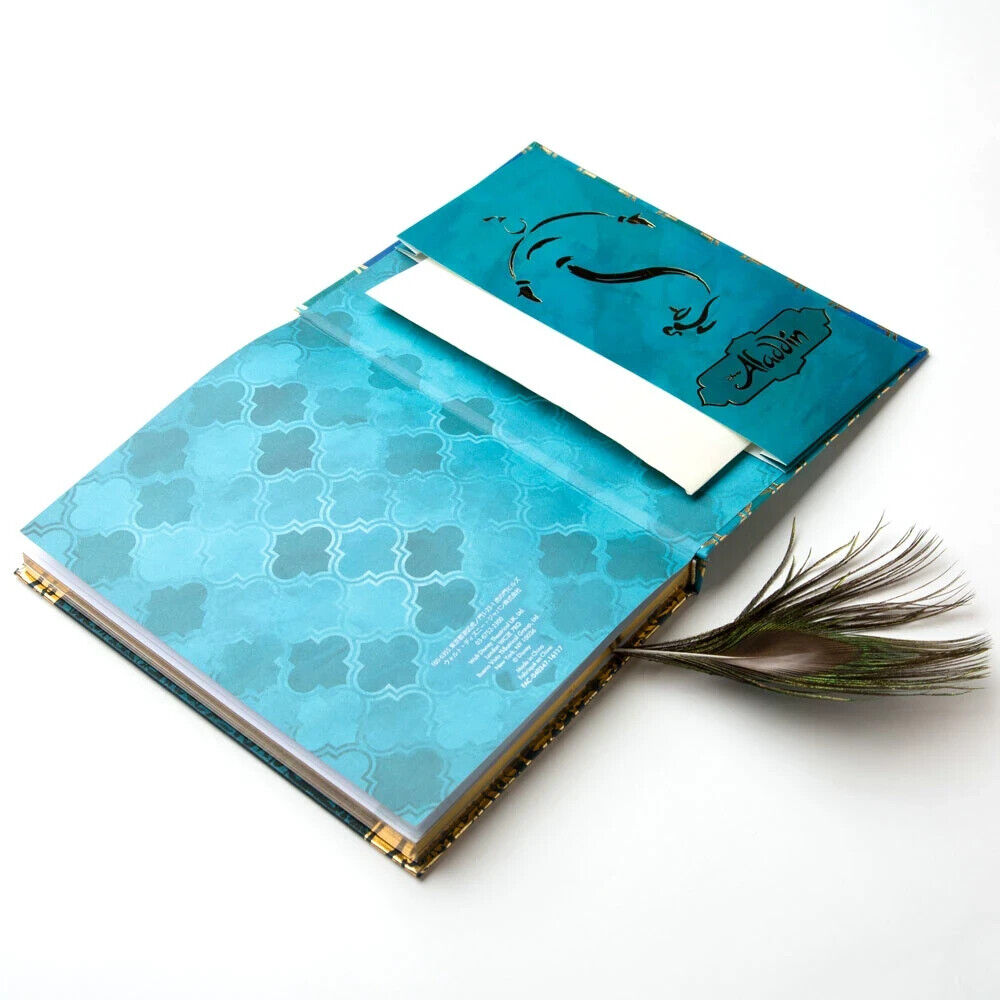 Broadway Musical Disney Aladdin Notebook w/ Feather