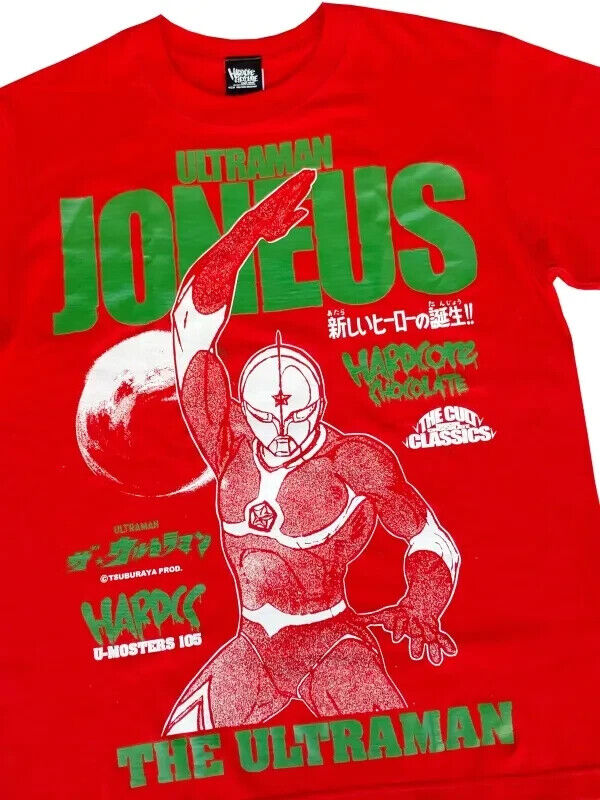 Ultraman Joneus T-shirt Red XL Size Unisex Tokusatsu Sci-Fi Tsuburaya Japan