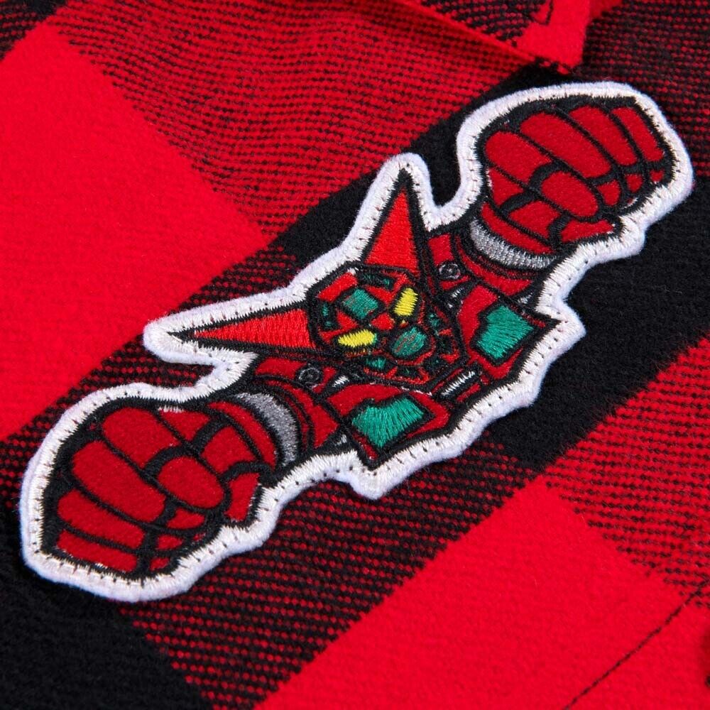 Getter Robo Robot 25th Annviersary Flannel Shirt L Size Go Nagai Japan Limited