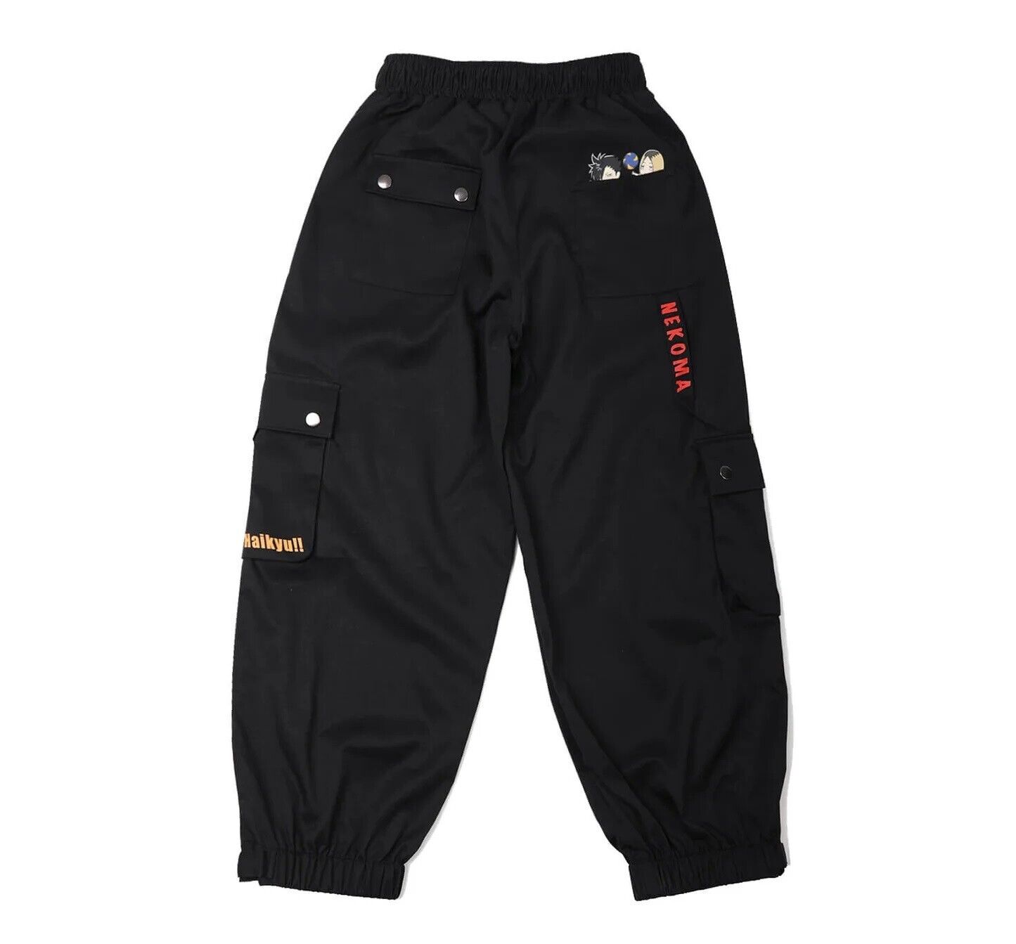 Haikyuu!! Haikyu Nekoma Kuroo Kenma Cargo Pants Black L Size Unisex Cosplay