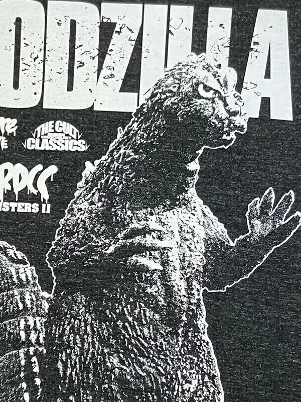 Mothra vs. Godzilla T-shirt Heather Black XL Size Unisex Kaiju Japan Limited