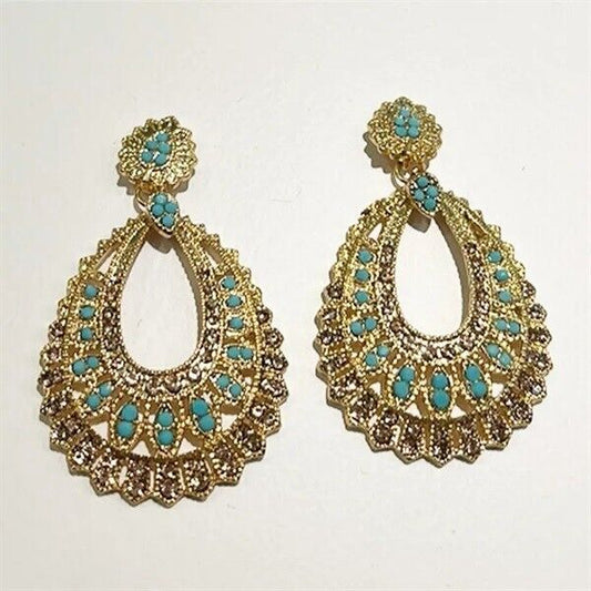 Broadway Musical Disney Aladdin Jasmine Earrings Prop Replica Cosplay