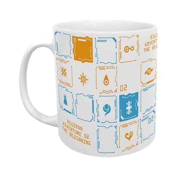 Digimon Adventure 02 THE BEGINNING Crest Mug Cup Ceramic Toei Japan Limited