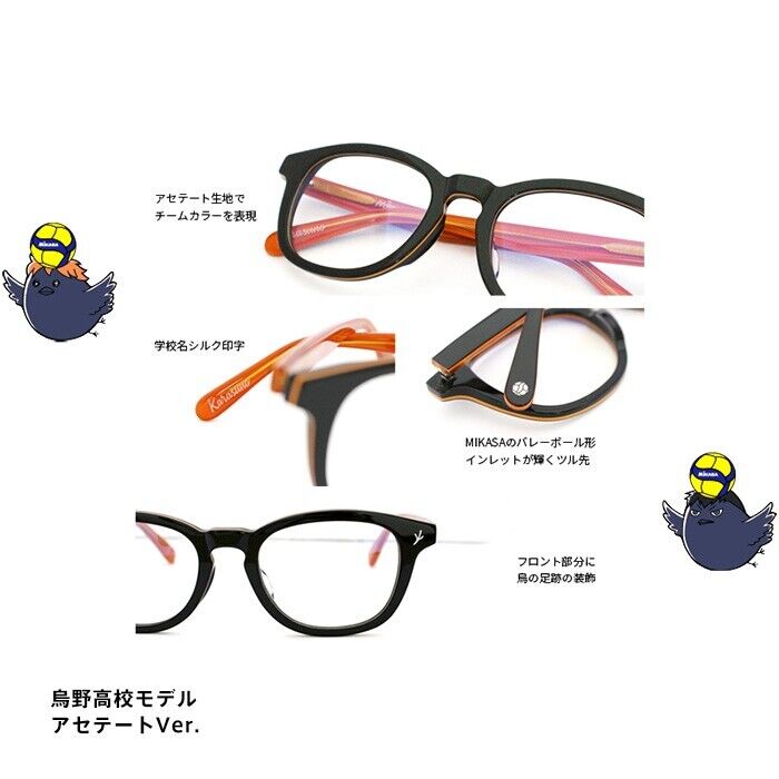 Haikyuu!! Haikyu Karasuno High School Model Eyeglass Glasses Frame Mikasa Japan