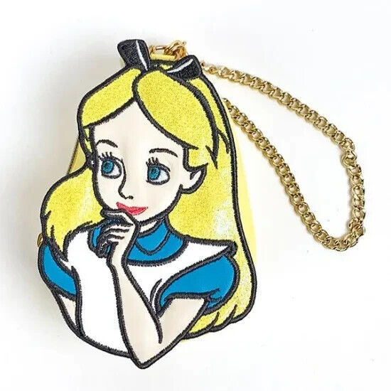 Disney Alice in Wonderland Diecut Pouch Bag Charm Accommode Japan Limited