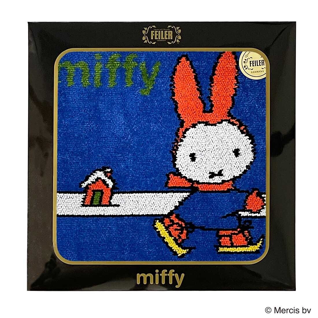 Miffy in the Snow Feiler Handkerchief Chenille 25cm