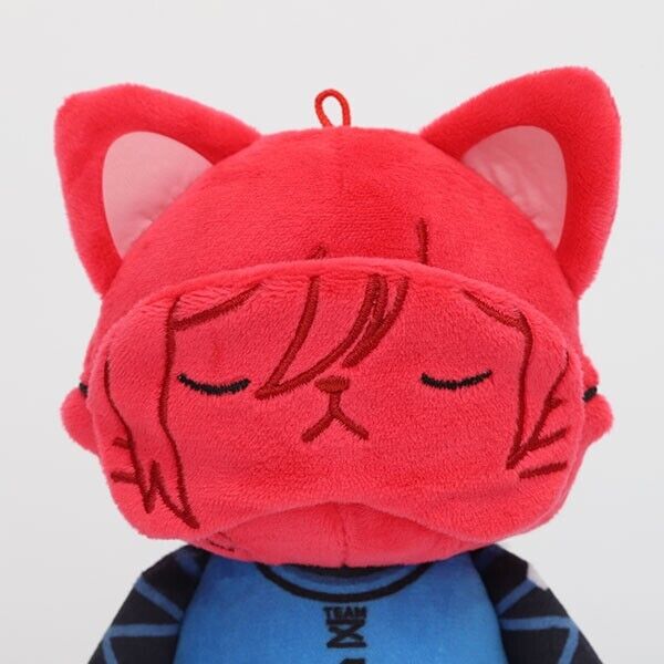 Blue Lock Hyoma Chigiri Cat Eye Mask Mini Plush w/ Ballchain Japan Limited