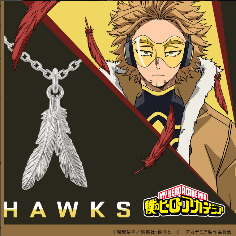 My Hero Academia Hawks Silver 925 Necklace U-TREASURE Japan New