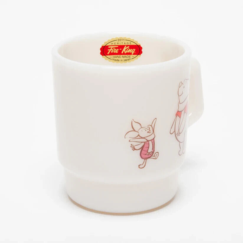 Disney Winnie the Pooh Winter Fire-King Stacking Mug Cup