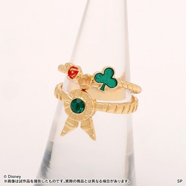 Disney Twisted Wonderland Heartslabyul Trey Clover Double Ring Jewelry Japan LTD