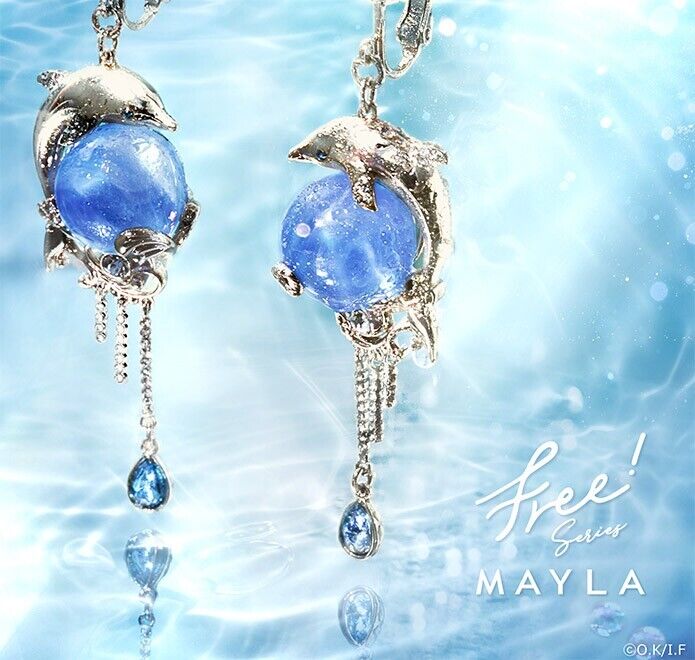 Free! Haruka Nanase Iconique Object Earrings Jewelry Kyoto Animation Japan