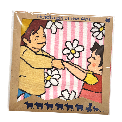 Heidi Girl of the Alps Peter Mini Towel Handkerchief Chenille Japan Limited