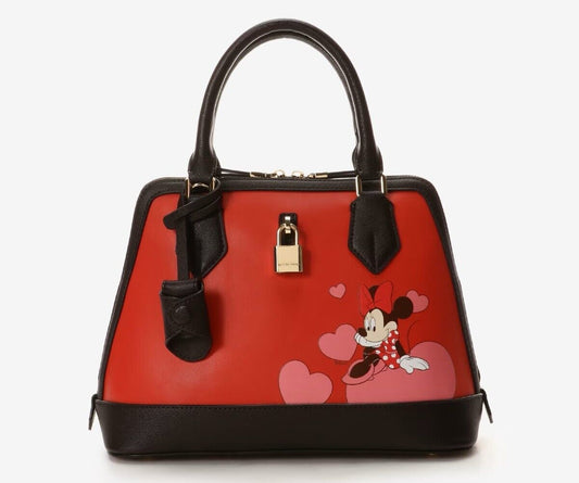 Disney 100th Anniversary Minnie Mouse 2way Shoulder Bag Leather Women Samantha