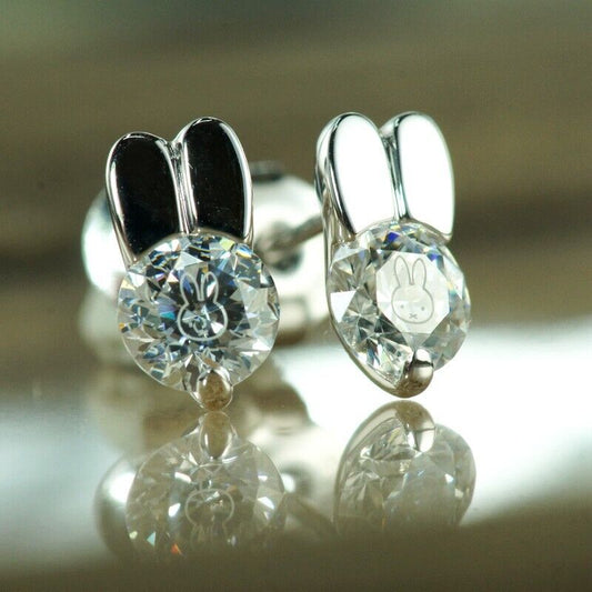 Miffy Cut Face Earrings Jewelry Japan Limited