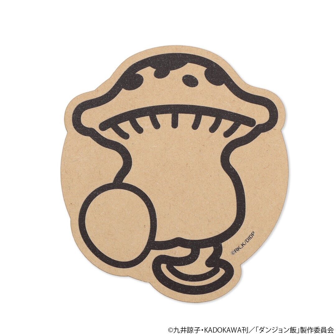 Delicious in Dungeon Walking Mushroom Mug Cup w/ Coaster Japan Limited