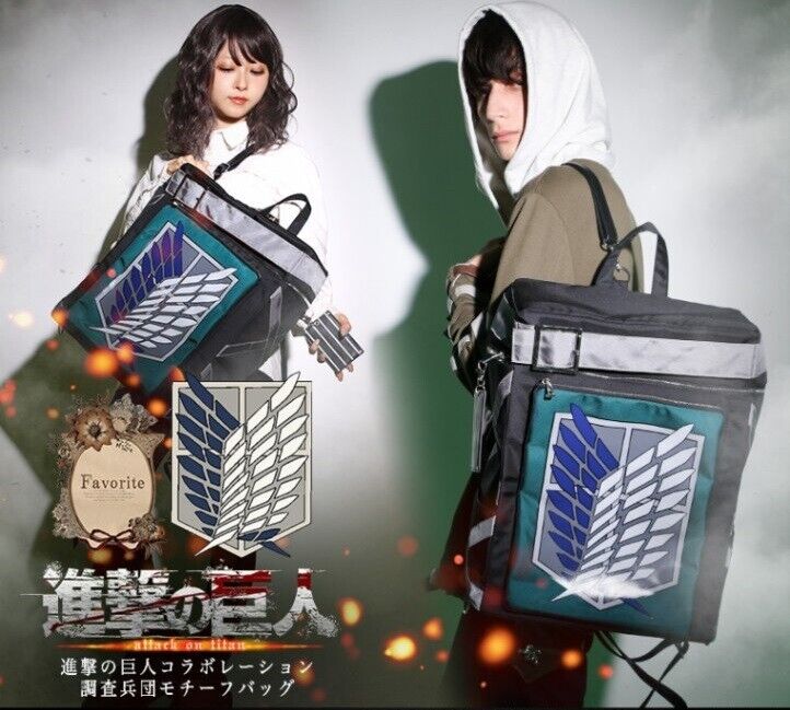 Attack on Titan Final Season Survey Corps Motif Backpack Bag Japan Cosplay