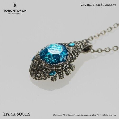 DARK SOULS Crystal Lizard Pendant Necklace w/ Box TORCH TORCH Japan