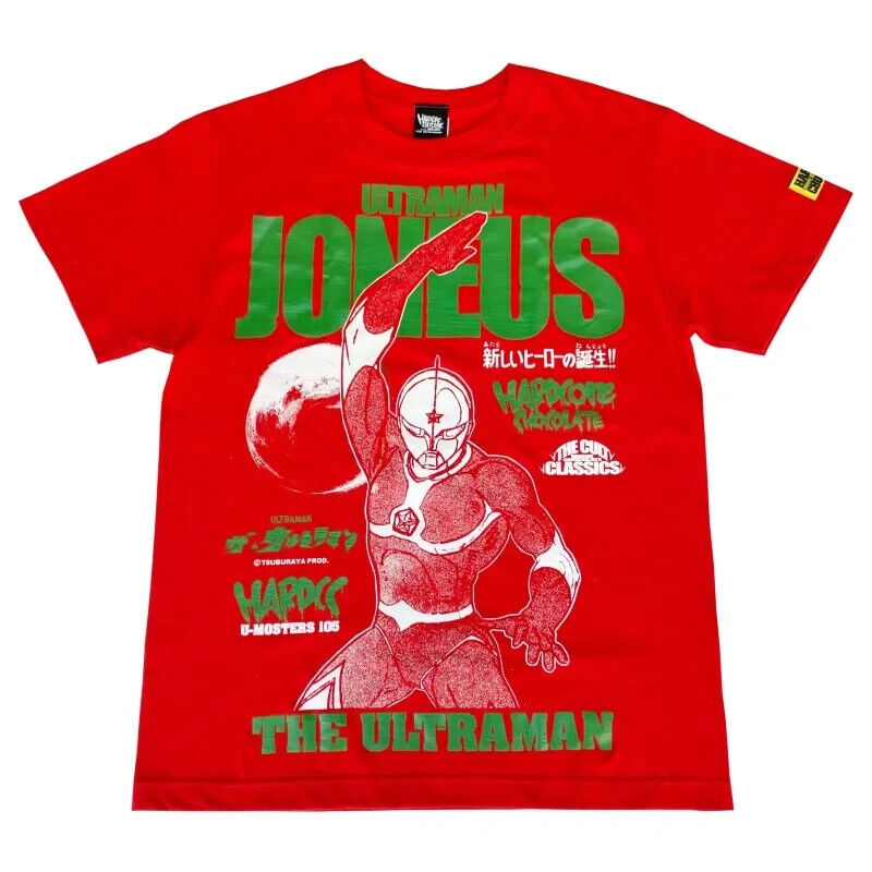 Ultraman Joneus T-shirt Red XL Size Unisex Tokusatsu Sci-Fi Tsuburaya Japan