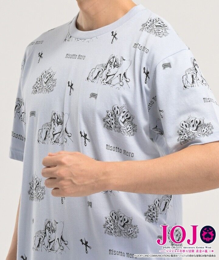 JoJo's Bizarre Adventure Pt.5 Risotto Nero Pajamas T-shirt Short Pants Set L