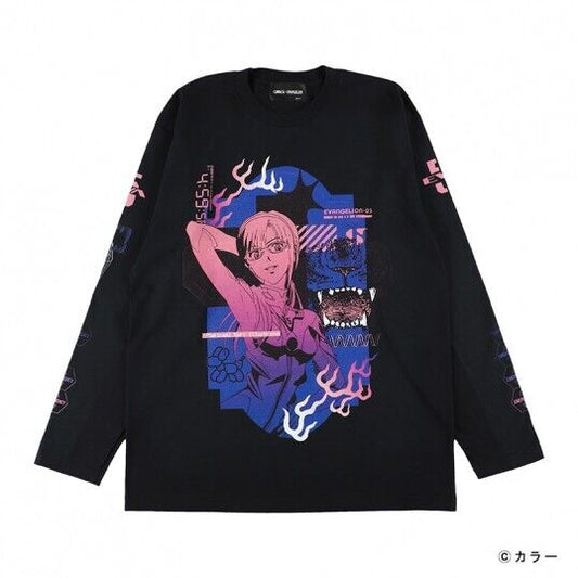 Evangelion Mari Illustrious Makinami T-shirt Long Sleeve 2XL Size Unisex Japan