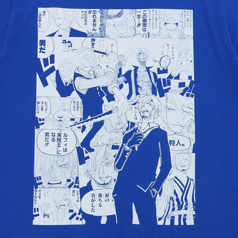 ONE PIECE Sanji T-shirt XL Size Eiichiro Oda Manga Jump Shop Japan Limited