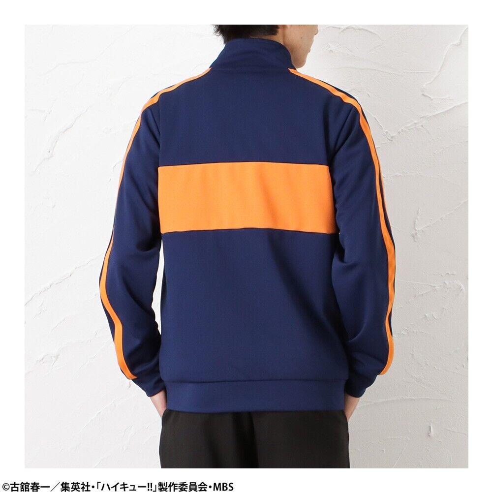 Haikyuu!! Haikyu Karasuno High School Track Jacket Jersey Navy Unisex XL Size