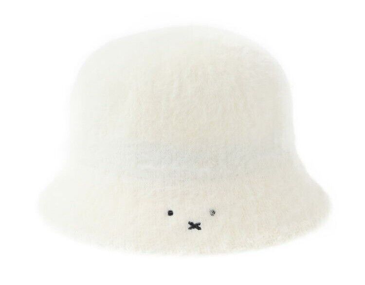 Miffy Face Shaggy Bell Hat White Unisex Japan Limited