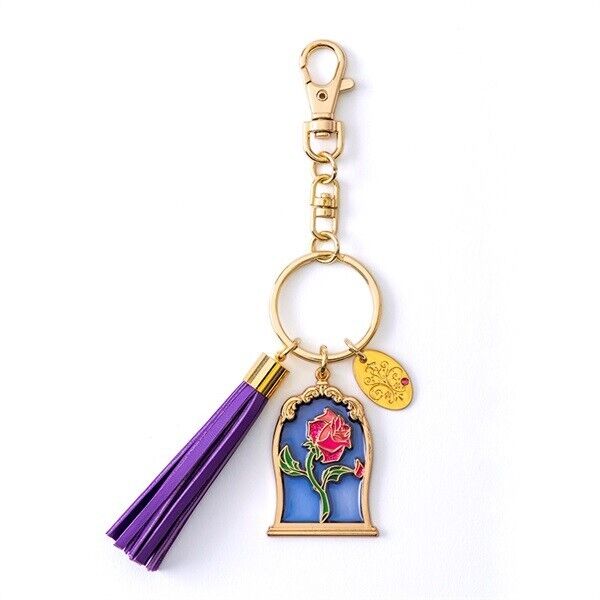 Broadway Musical Disney Beauty and the Beast Tassel Charm Key Ring Japan Shiki