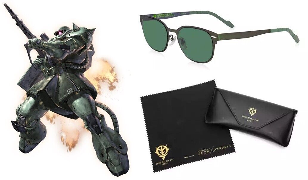 Mobile Suit Gundam Zeon MS-06 Zaku II Sunglasses Khaki Wayfare Owndays Japan