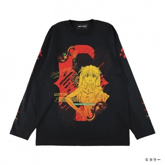 Evangelion Asuka Langley Sohryu T-shirt Long Sleeve 2XL Size Unisex Japan LTD