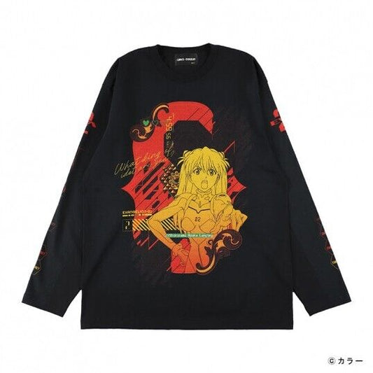 Evangelion Asuka Langley Sohryu T-shirt Long Sleeve 2XL Size Unisex Japan LTD