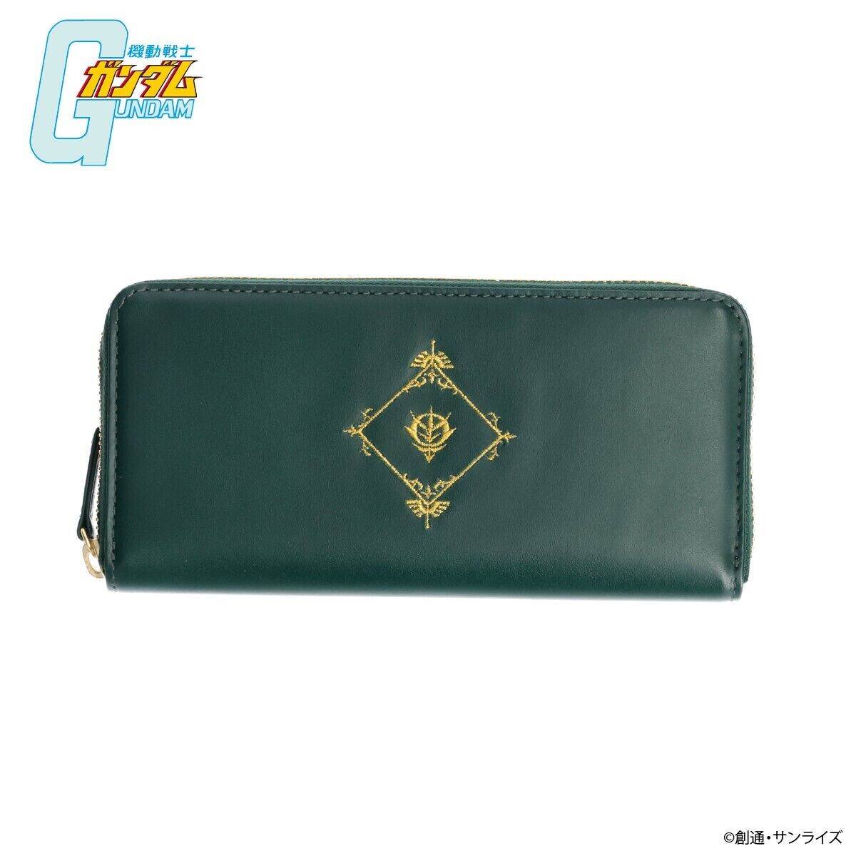 Mobile Suit Gundam The Zabi Family Motif Long Wallet Leahter Bandai Japan LTD