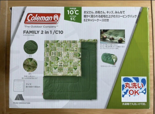 2000027256 Coleman Family 2 in 1 C10 Sleeping Bag 2000027256 NEW