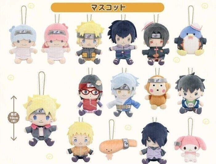 NARUTO Shippuden Naruto Uzumaki Sanrio Mini Plush w/ Ballchain Munyugurumi