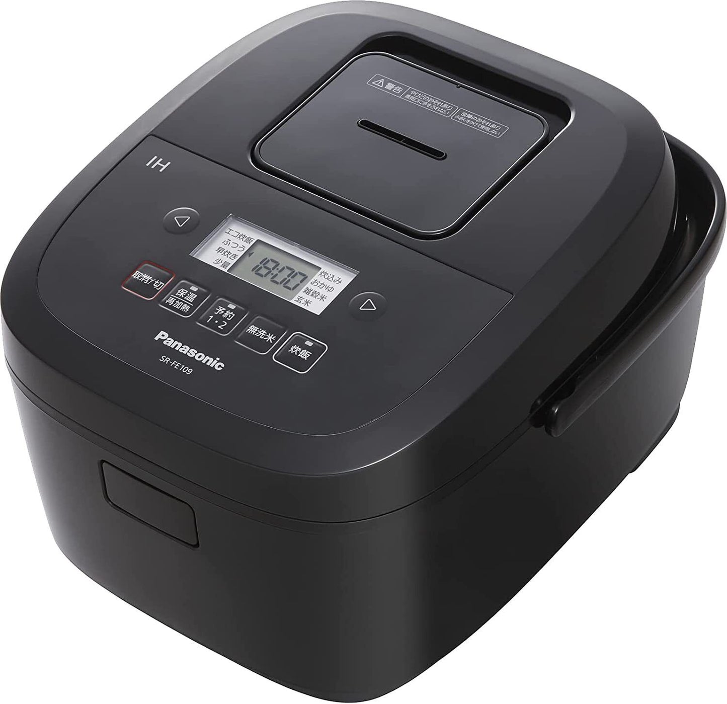 SR-FE109-K 100V Panasonic Rice Cooker 5.5 Go IH Type Bincho Charcoal Pot Black
