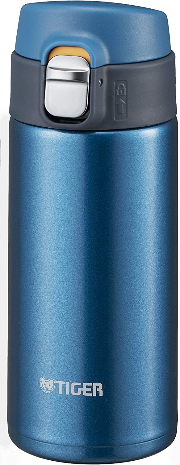 MMJ-A361-AM TIGER Thermos Mug Bottle One Push Open Blue 360ml Japan New