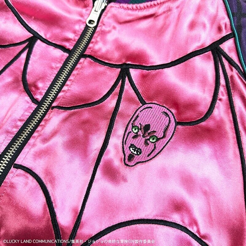 JoJo's Bizarre Adventure Pt.5 Diavolo Embroidery Satin Jacket L Size Sukajan