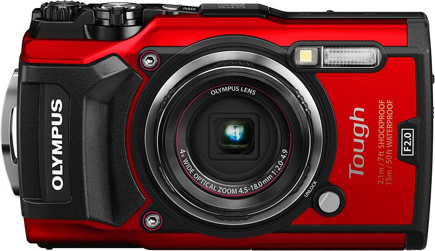 TG-5 OLYMPUS RED Digital Camera Tough Red 12MP CMOS F2.0 15m Waterproof 100kgf