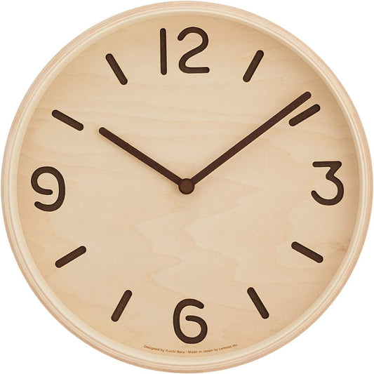 LC10-2 Lemnos Clock Analog Thomson Natural Color Wood THOMSON Natural LC10-2 NEW