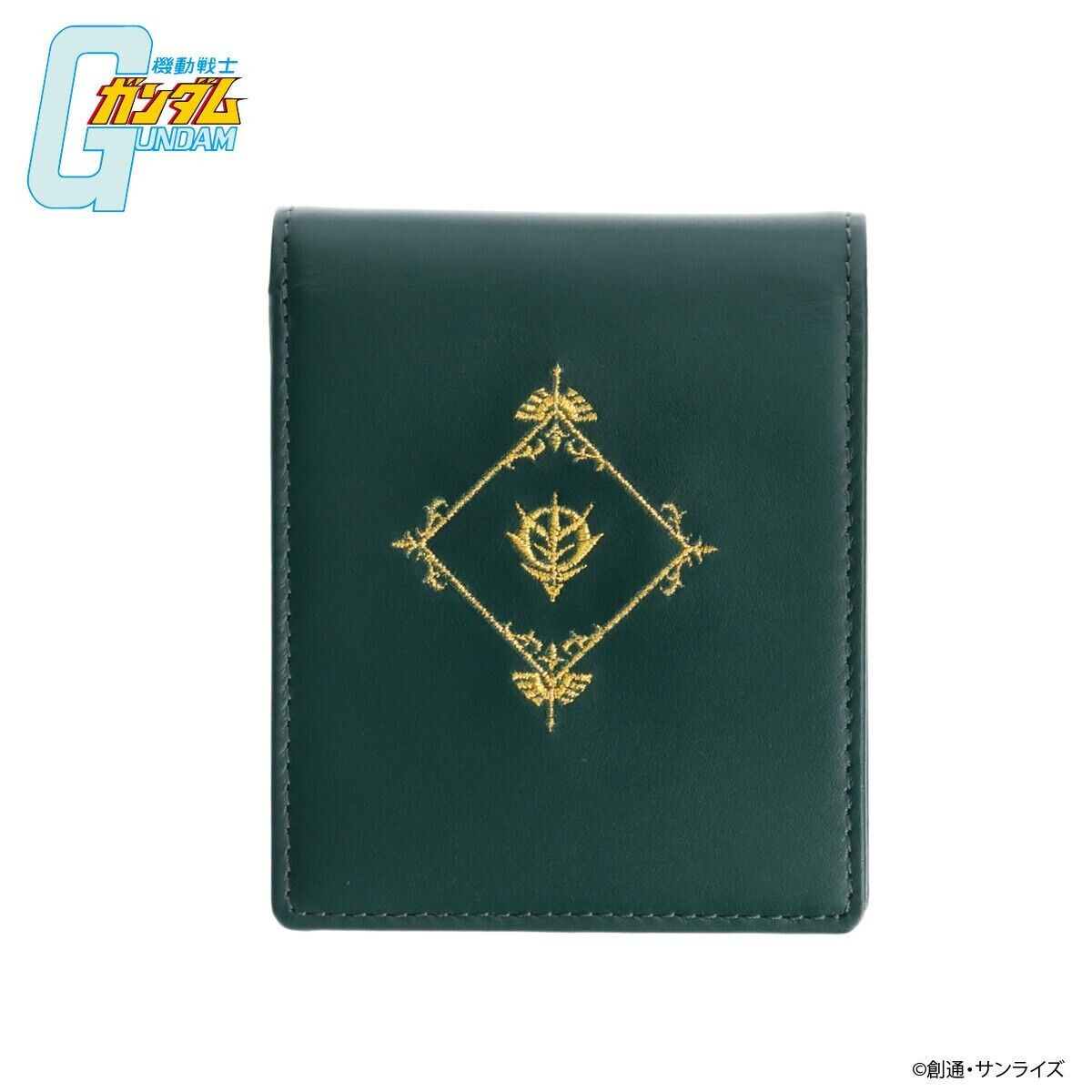 Mobile Suit Gundam The Zabi Family Motif Bi-Fold Wallet Leahter Bandai Japan LTD