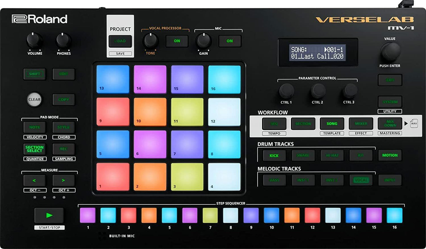 Roland VERSELAB MV-1 All-in-One Production AIRA MIDI sequencer ZEN-Core New 100V